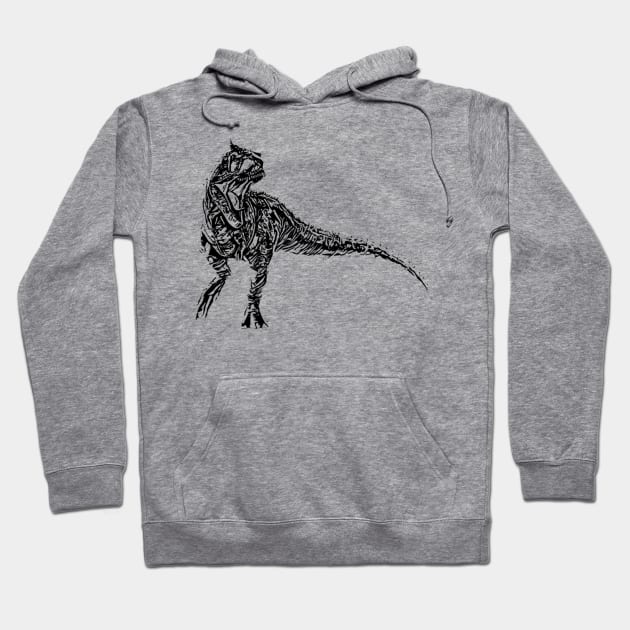 Carnotaurus Hoodie by Nimmersatt